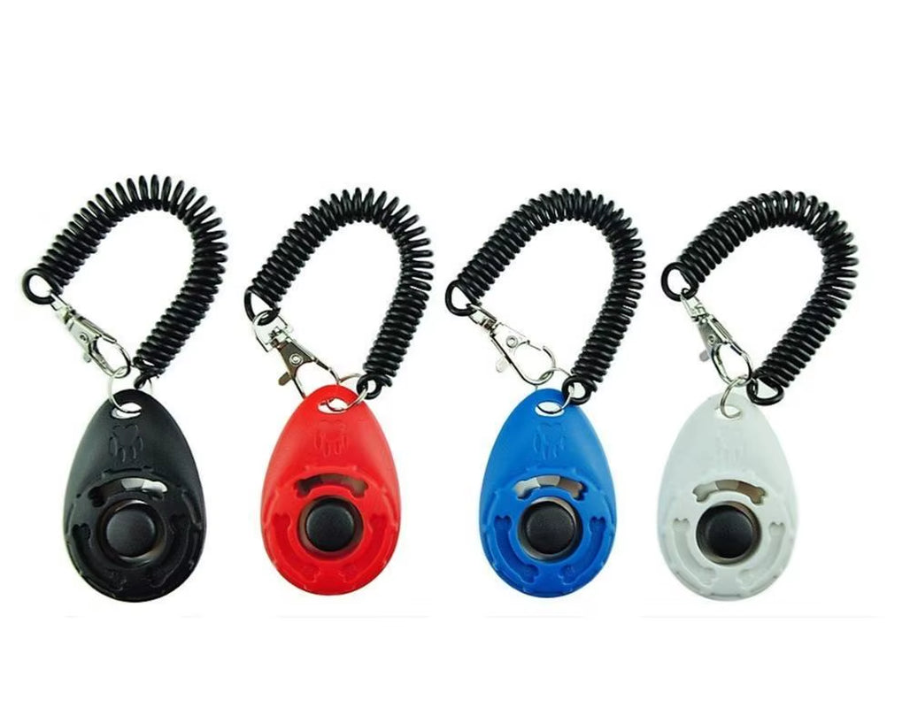 Manufacturer Customized Logo Pet Training Dog Trainer Clicker Manual Wrist Strap Ring Clicker Press Training