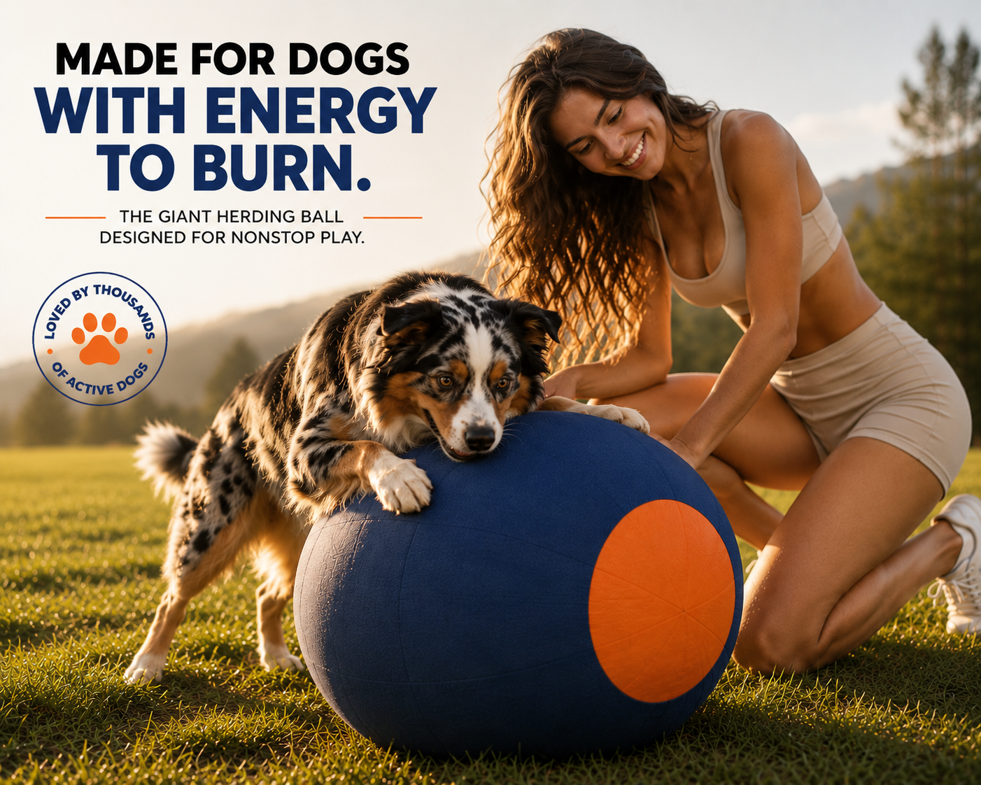 Happy Herd™ Herding & Interactive Ball for Dogs